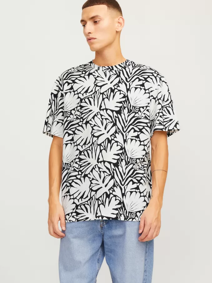 All Over Print Crew neck T-shirt-Jack & Jones Store