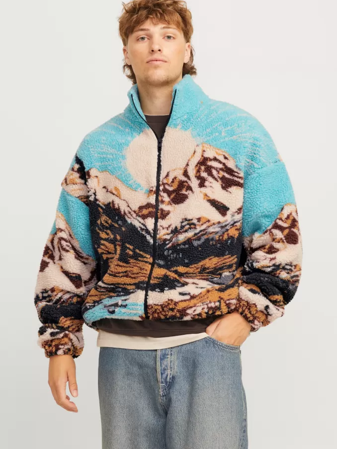 All Over Print Fleece sweatshirt-Jack & Jones New