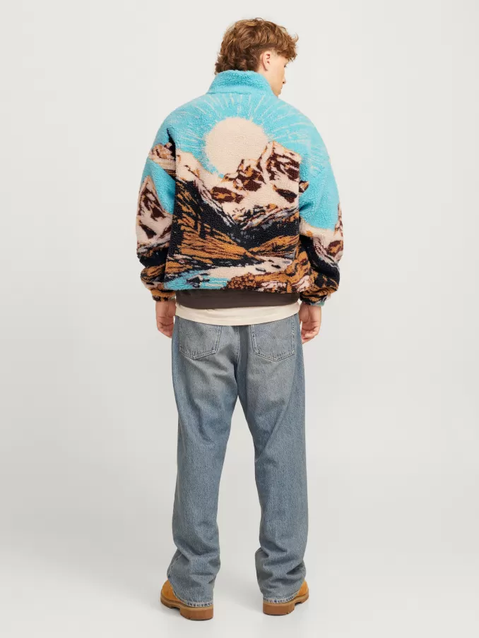 All Over Print Fleece sweatshirt-Jack & Jones New