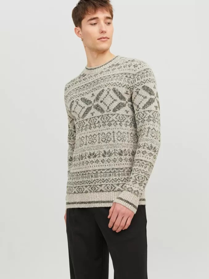 All Over Print Knitted pullover-Jack & Jones Clearance