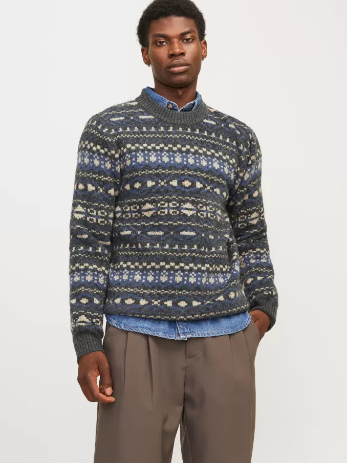 All Over Print Knitted pullover-Jack & Jones Flash Sale