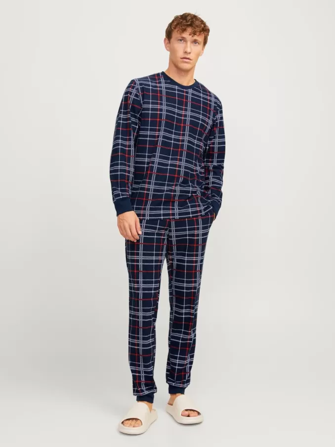 All Over Print Round Neck Loungewear set-Jack & Jones Store