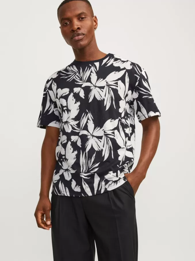 All Over Print Round neck T-shirt-Jack & Jones Online