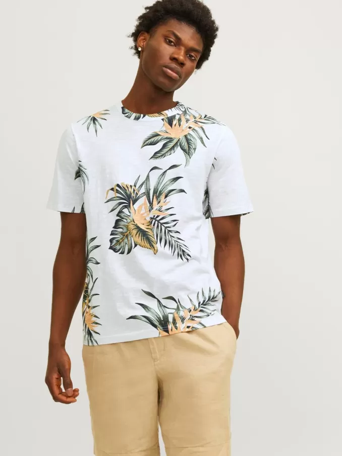 All Over Print Round neck T-shirt-Jack & Jones Fashion