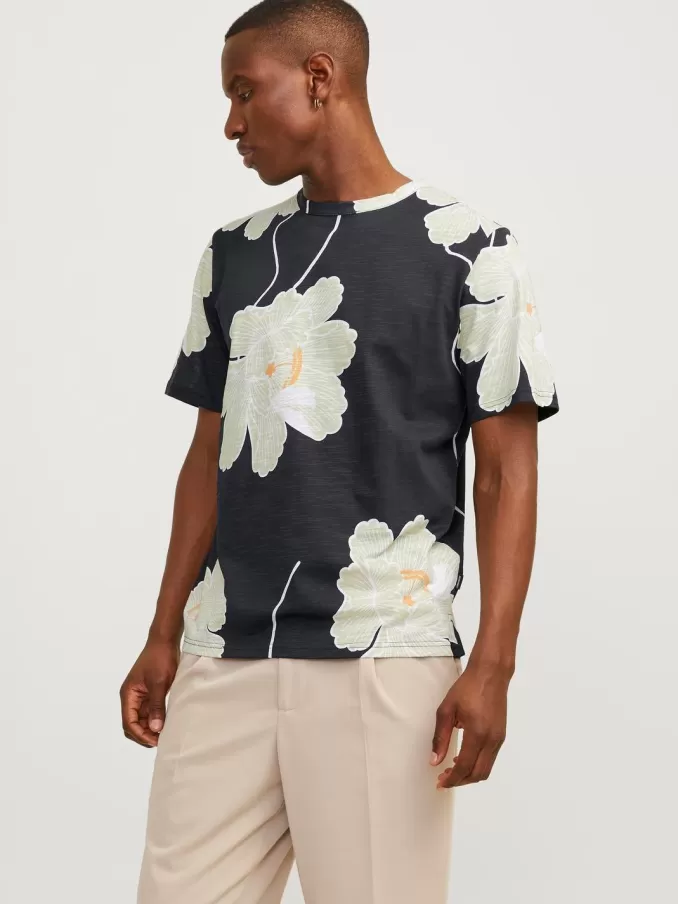 All Over Print Round neck T-shirt-Jack & Jones Best Sale