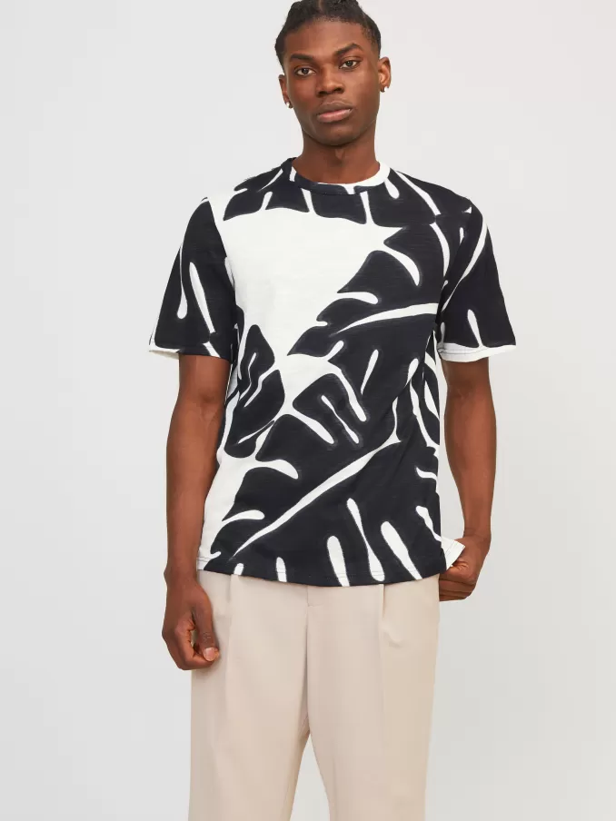 All Over Print Round neck T-shirt-Jack & Jones Flash Sale