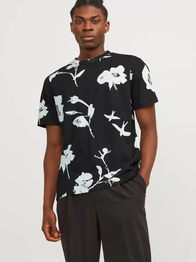 All Over Print Round neck T-shirt-Jack & Jones Fashion