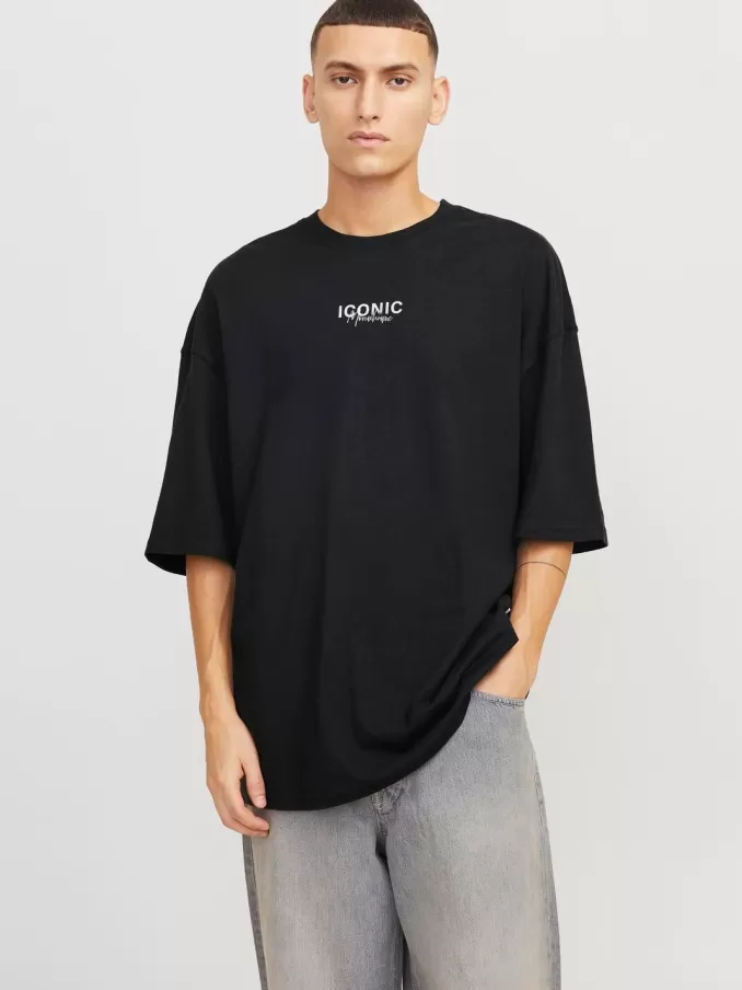 Backprintet Crew neck T-shirt-Jack & Jones Hot