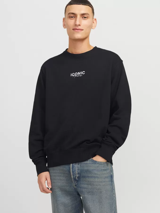 Backprintet Sweatshirt-Jack & Jones Cheap