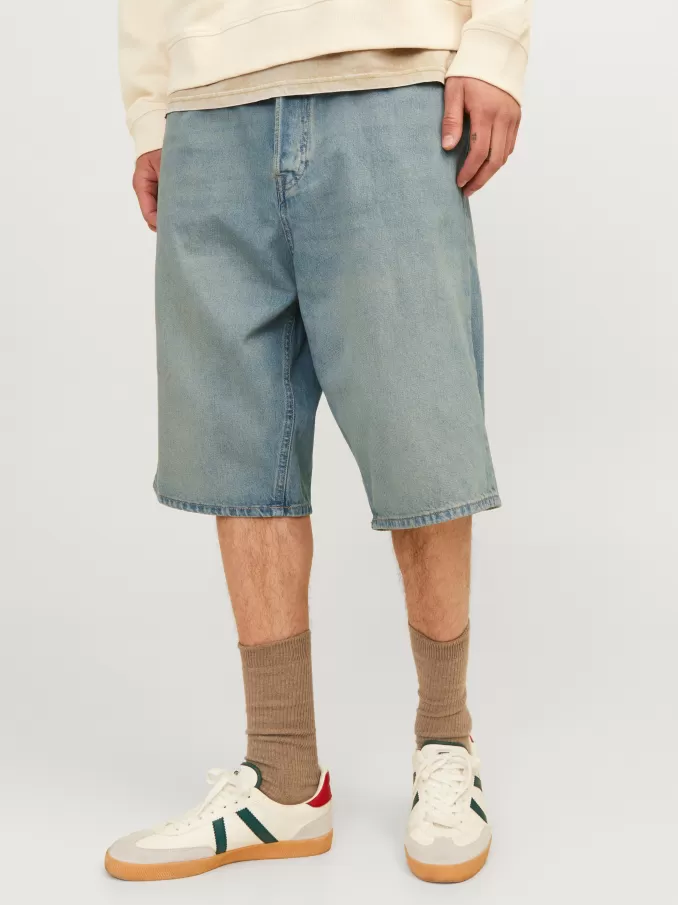 Baggy fit Denim shorts-Jack & Jones New