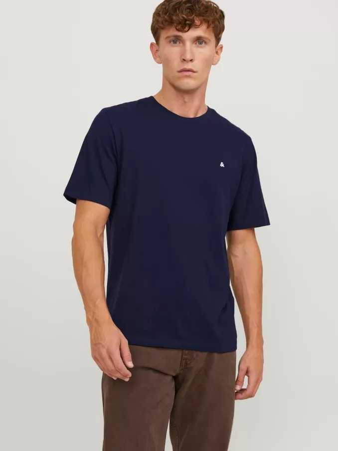 Basic Crew neck T-shirt-Jack & Jones Cheap