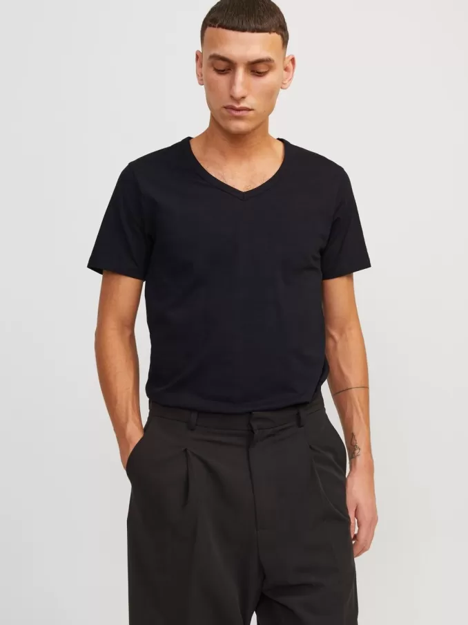 Basic V-Neck T-shirt-Jack & Jones Sale