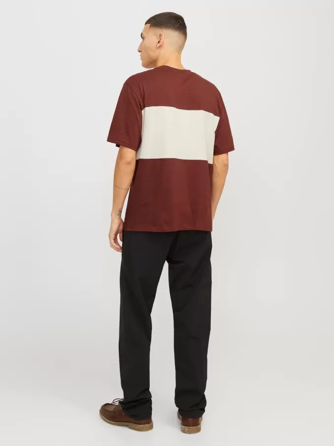 Colour block Crew neck T-shirt-Jack & Jones Cheap