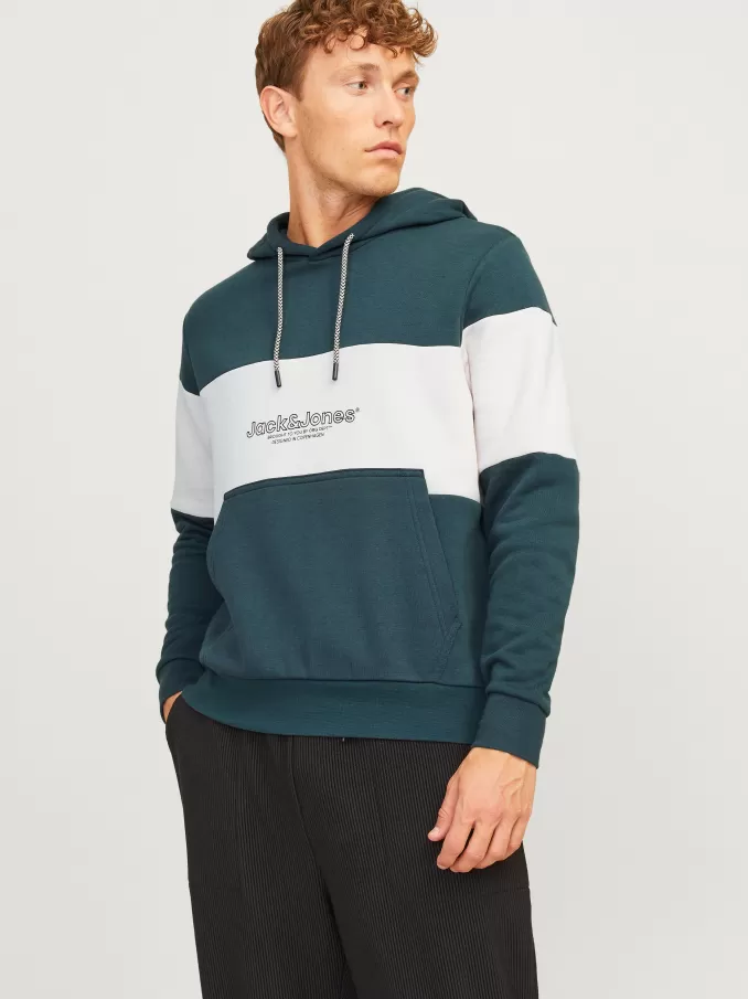 Colour block Hoodie-Jack & Jones New