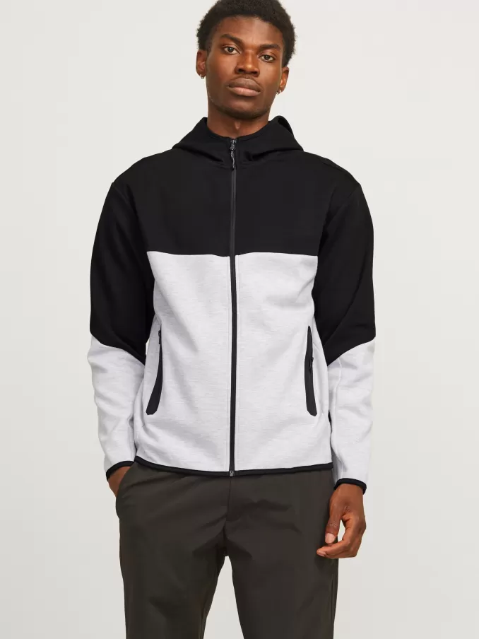 Colour block Zip Hoodie-Jack & Jones Discount