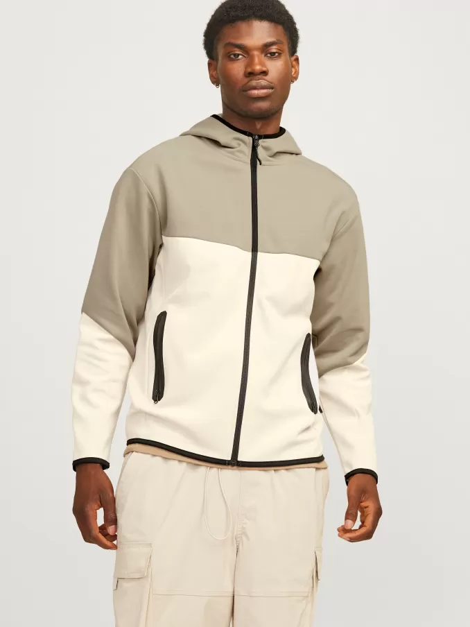 Colour block Zip Hoodie-Jack & Jones Hot