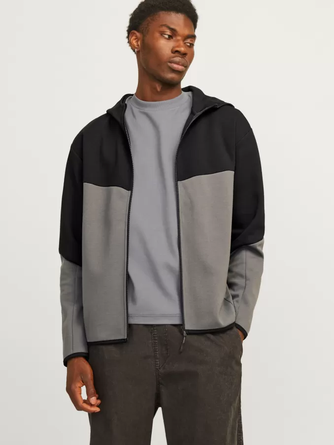 Colour block Zip Hoodie-Jack & Jones Outlet