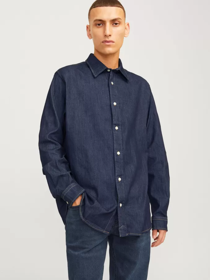 Comfort Fit Denim Shirt-Jack & Jones Cheap