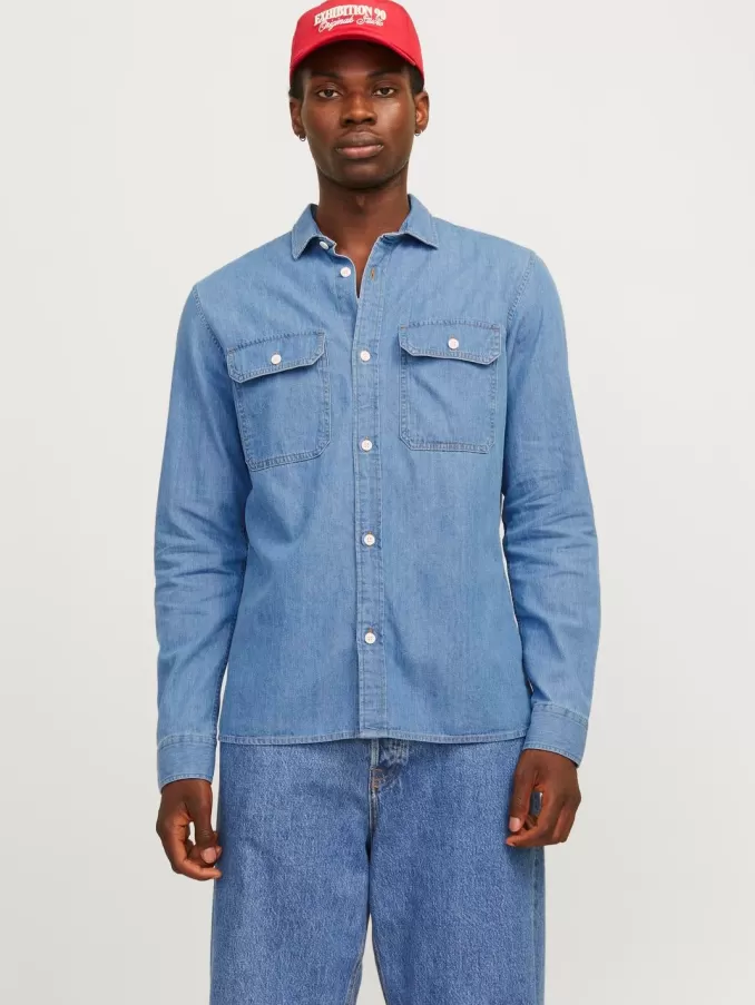 Comfort Fit Denim Shirt-Jack & Jones Shop