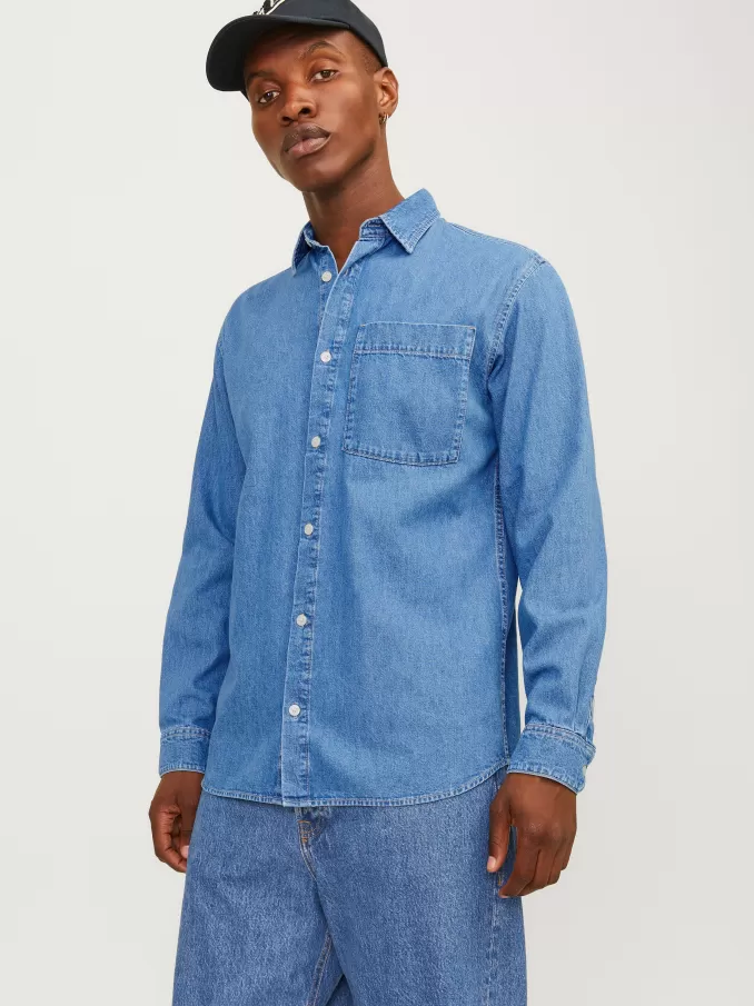 Comfort Fit Denim Shirt-Jack & Jones Best