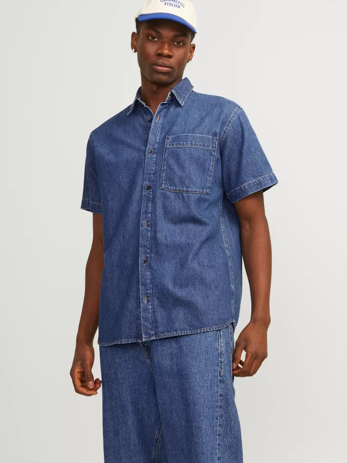 Comfort Fit Denim Shirt-Jack & Jones Best Sale