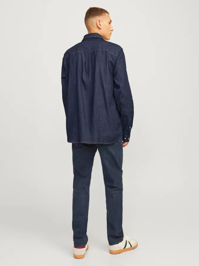 Comfort Fit Denim Shirt-Jack & Jones Cheap