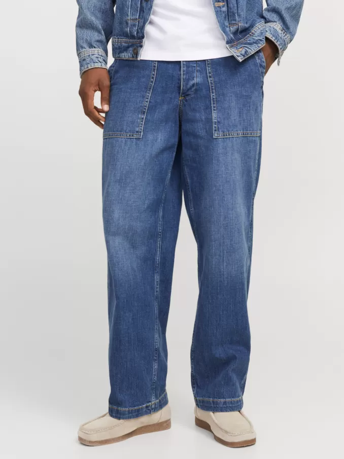 JJIBILL JJFATIGUE AM 018 STYD LN Wide fit jeans-Jack & Jones Outlet