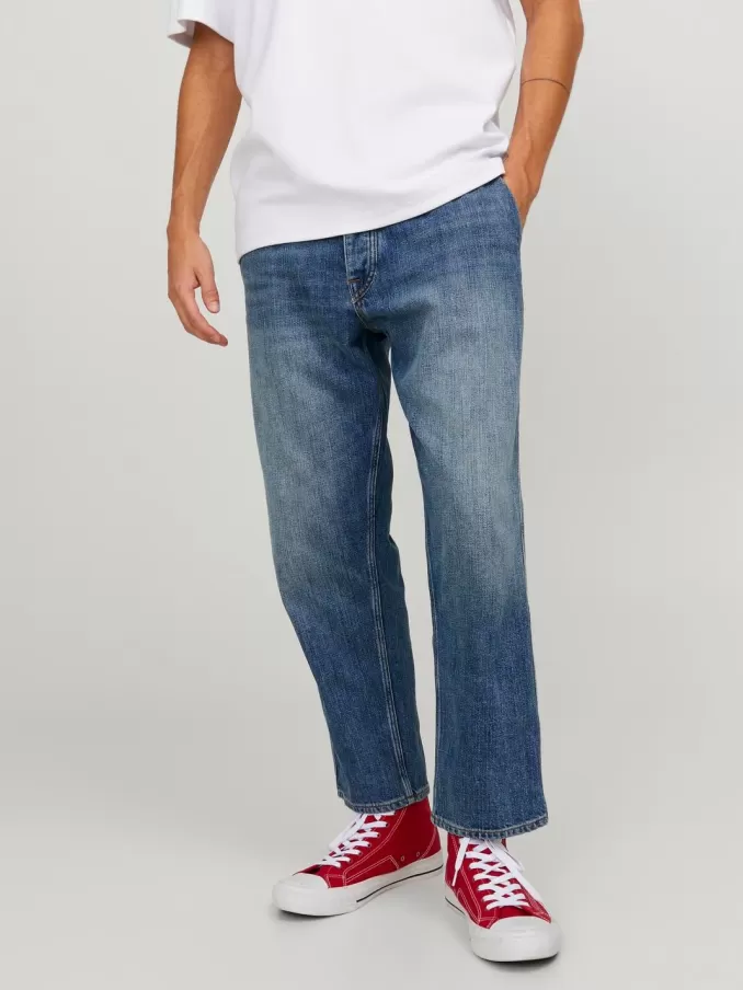 JJIMARK JJLEWIS AM 263 Cropped Loose fit jeans-Jack & Jones New