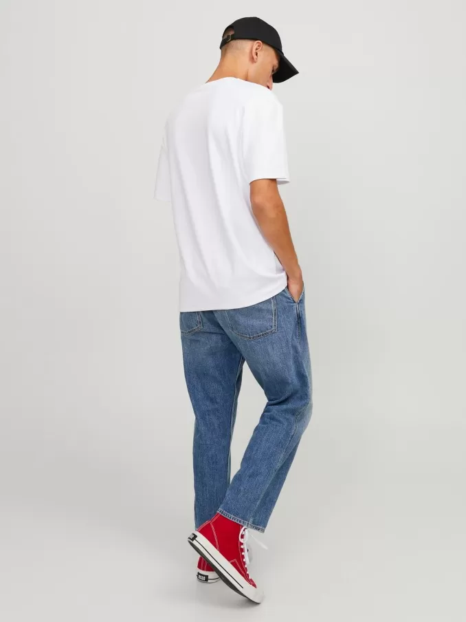 JJIMARK JJLEWIS AM 263 Cropped Loose fit jeans-Jack & Jones New