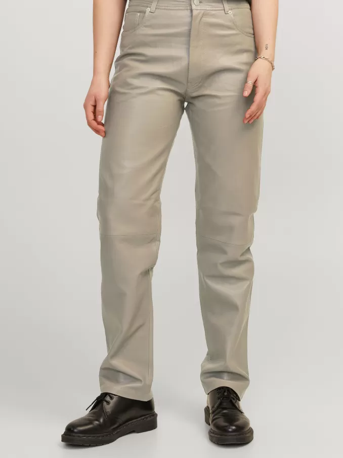 JXGRACE Leather trousers-Jack & Jones Discount