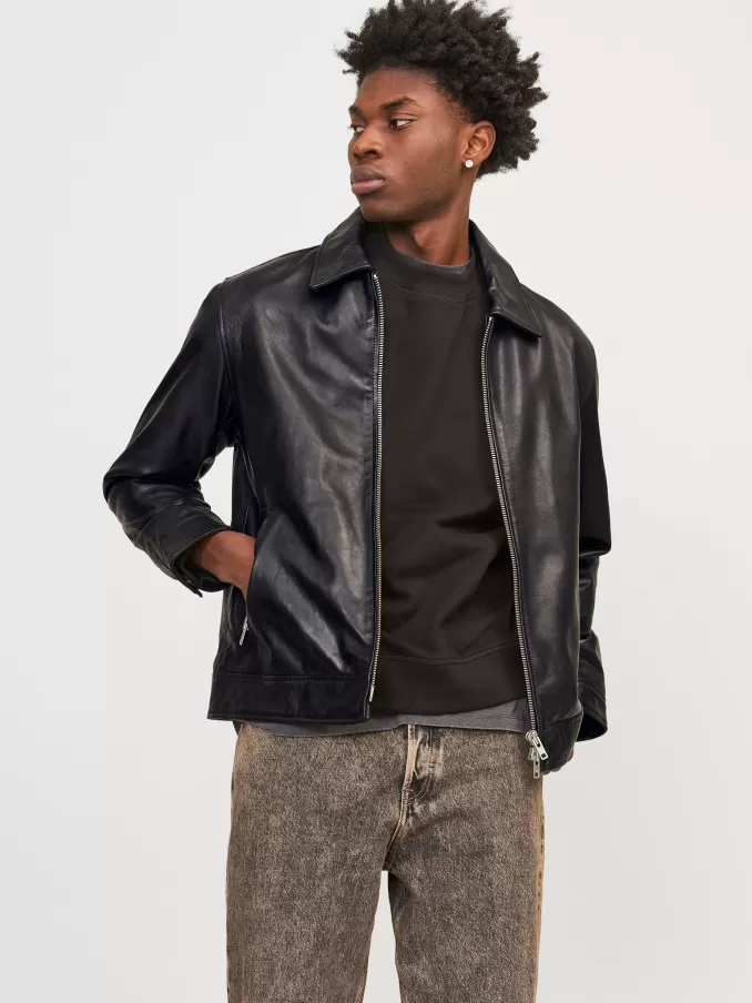 Leather jacket-Jack & Jones Fashion