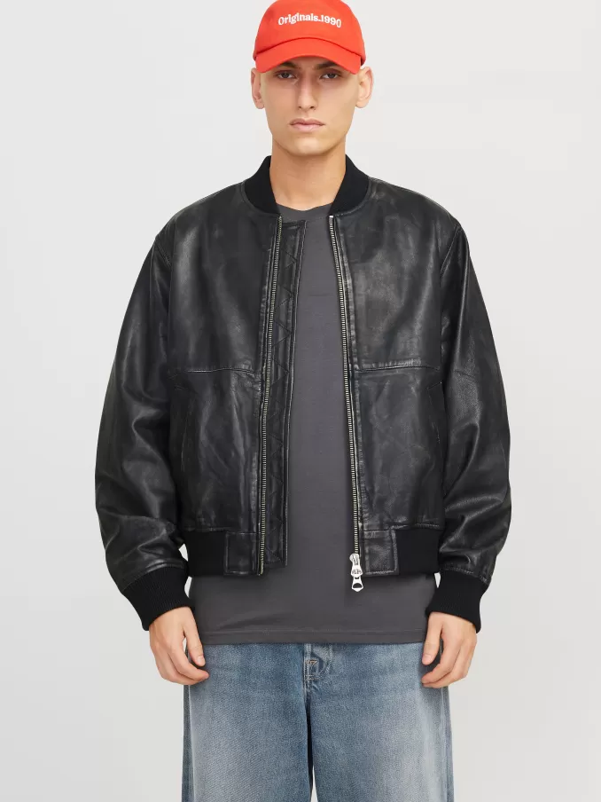 Leather jacket-Jack & Jones Store