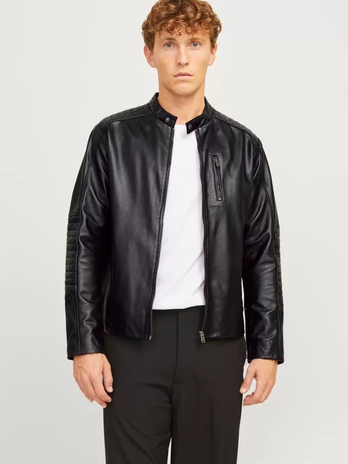 Leather jacket-Jack & Jones Shop