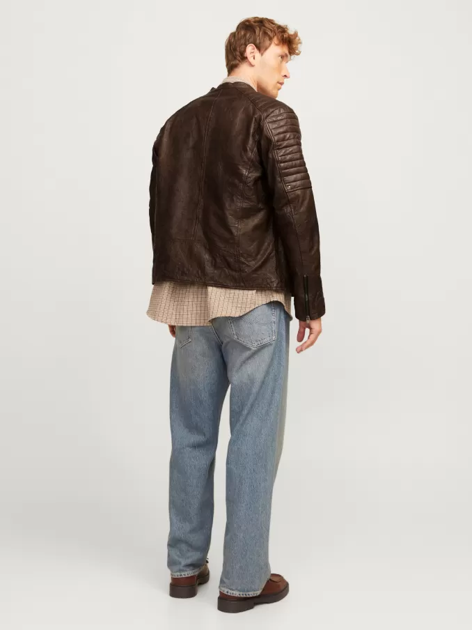 Leather jacket-Jack & Jones Best Sale