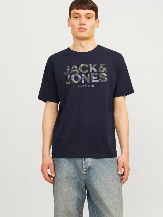 Logo Crew neck T-shirt-Jack & Jones Fashion