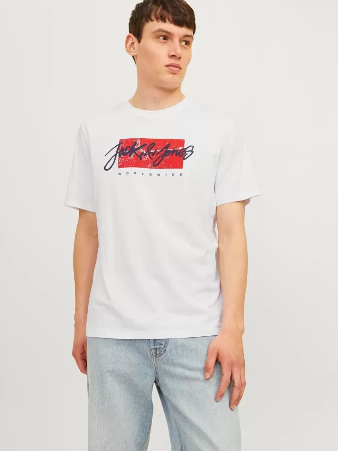 Logo Crew neck T-shirt-Jack & Jones Discount