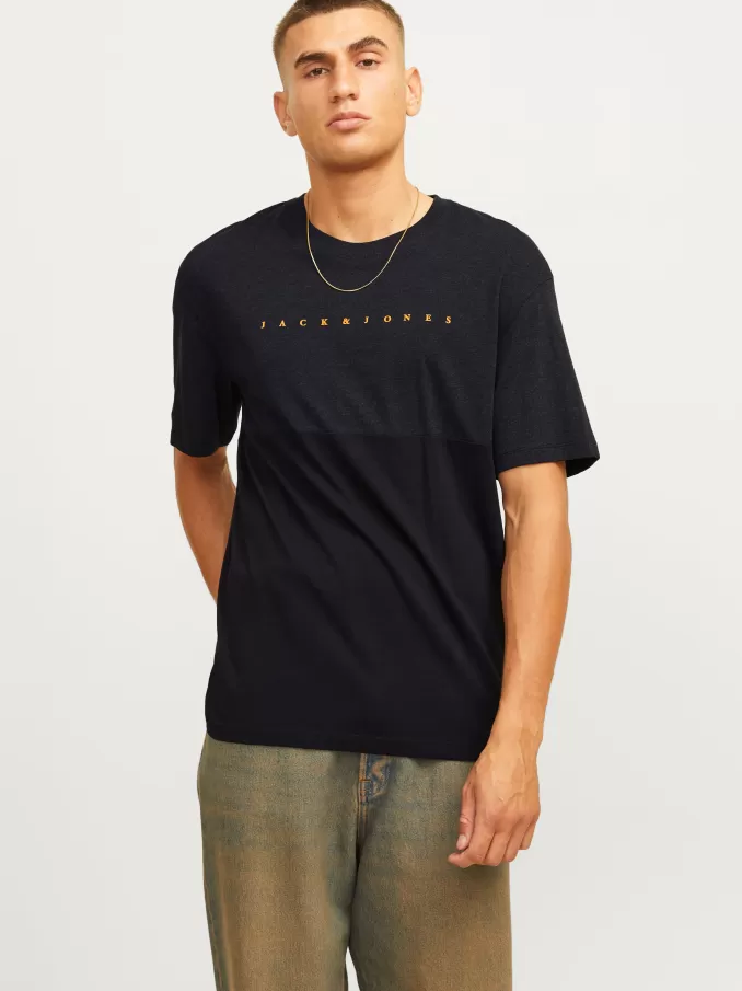 Logo Crew neck T-shirt-Jack & Jones Hot