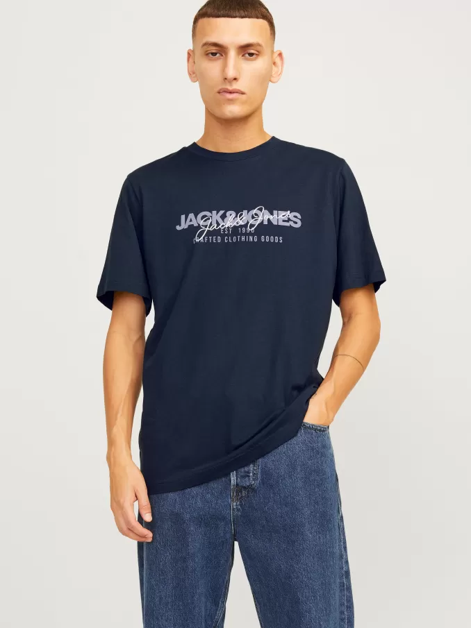 Logo Crew neck T-shirt-Jack & Jones New