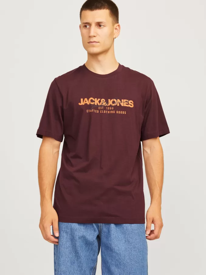 Logo Crew neck T-shirt-Jack & Jones Hot