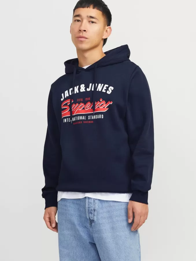 Logo Hoodie-Jack & Jones Best Sale