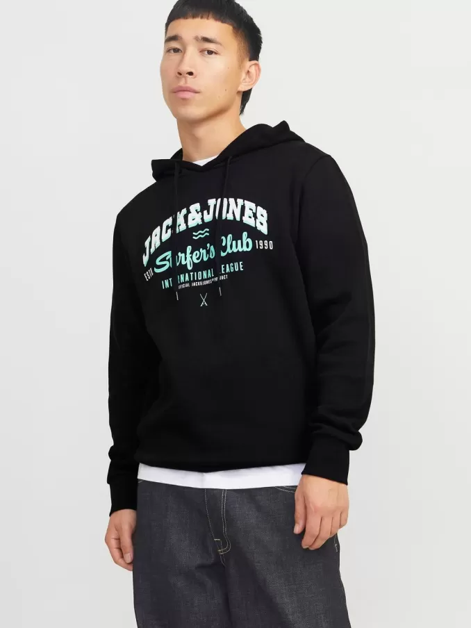 Logo Hoodie-Jack & Jones Flash Sale