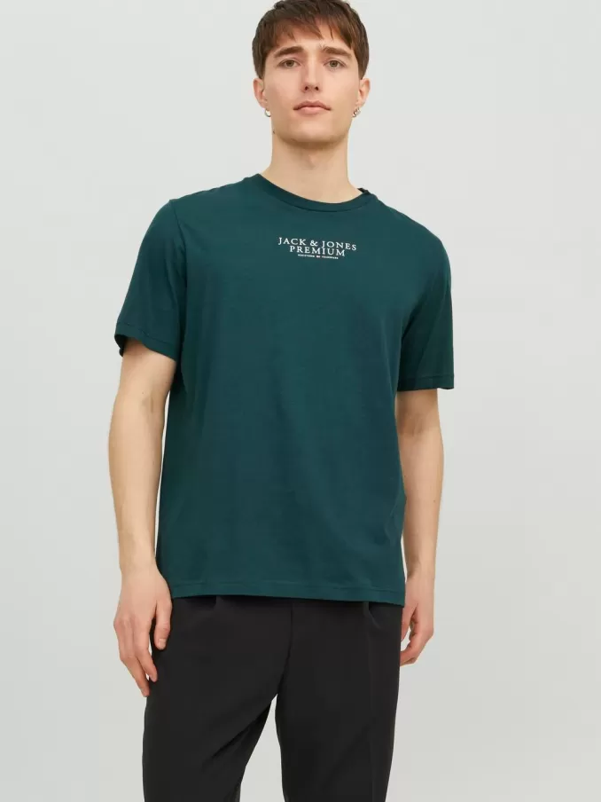 Logo Round neck T-shirt-Jack & Jones New