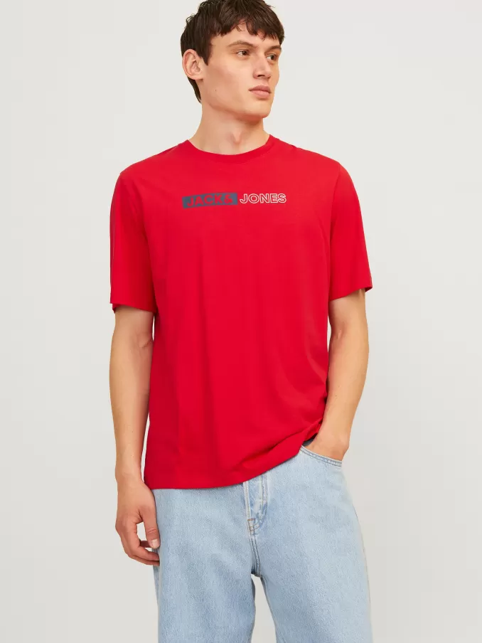 Logo Round neck T-shirt-Jack & Jones Cheap