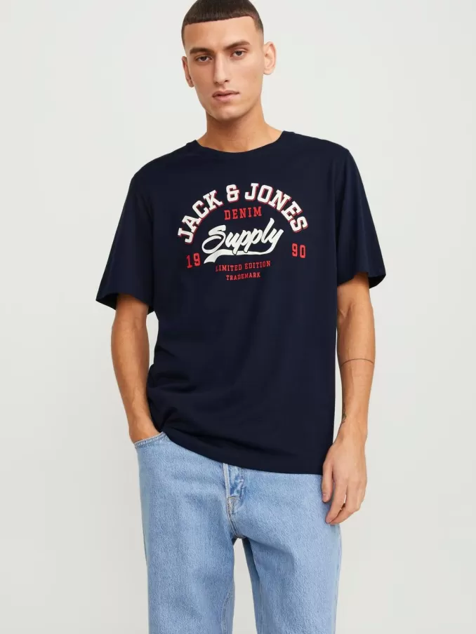 Logo Round neck T-shirt-Jack & Jones Flash Sale