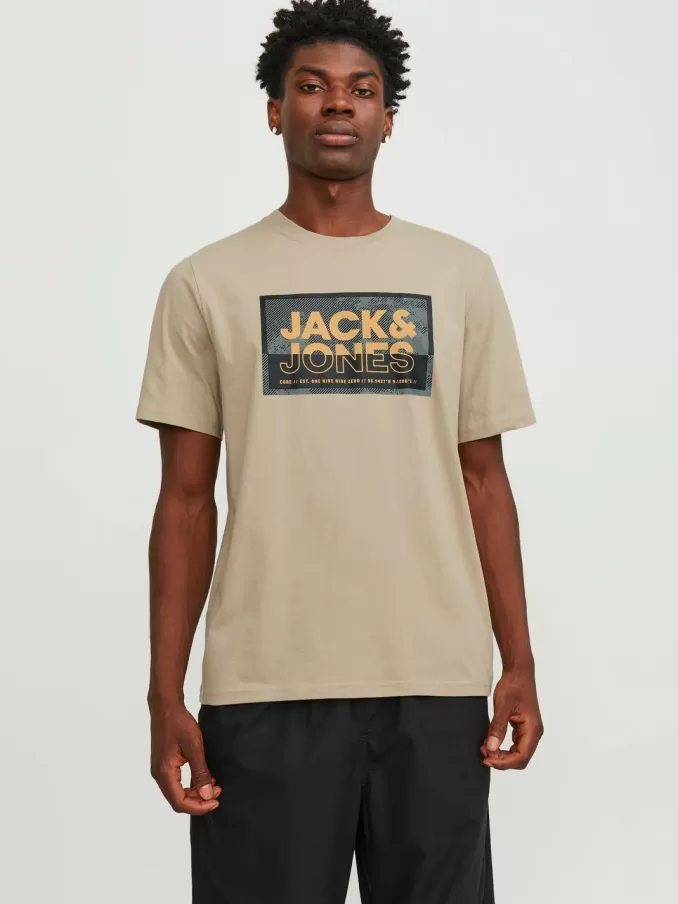 Logo Round neck T-shirt-Jack & Jones Flash Sale