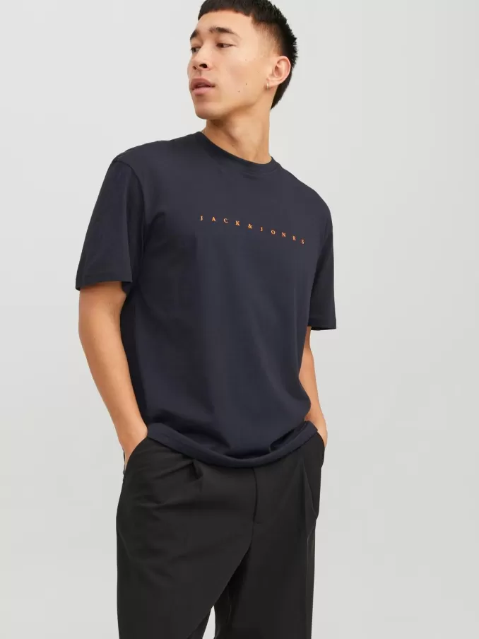 Logo Round neck T-shirt-Jack & Jones Cheap