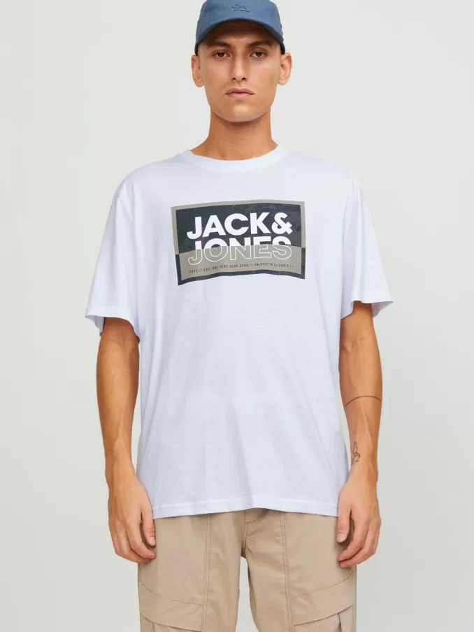 Logo Round neck T-shirt-Jack & Jones Cheap