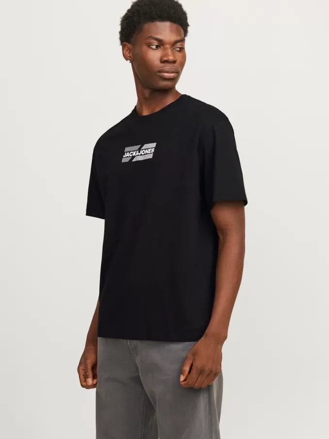 Logo Round Neck T-shirt-Jack & Jones Fashion