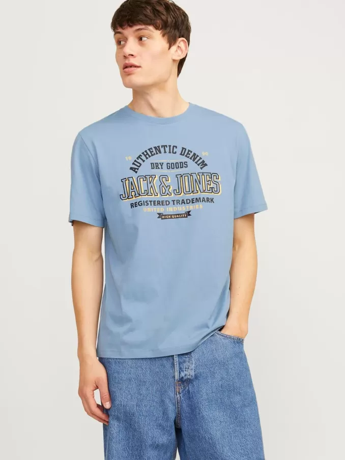 Logo Round neck T-shirt-Jack & Jones Cheap