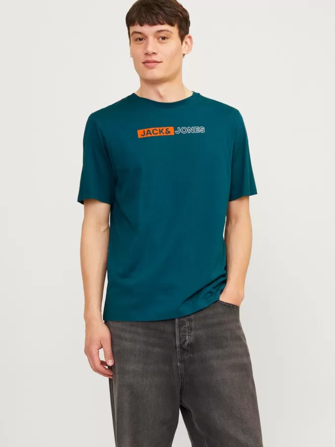 Logo Round neck T-shirt-Jack & Jones Cheap